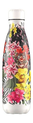 Chilly's Bottle 500ml Tropical Hibiscus Tigers